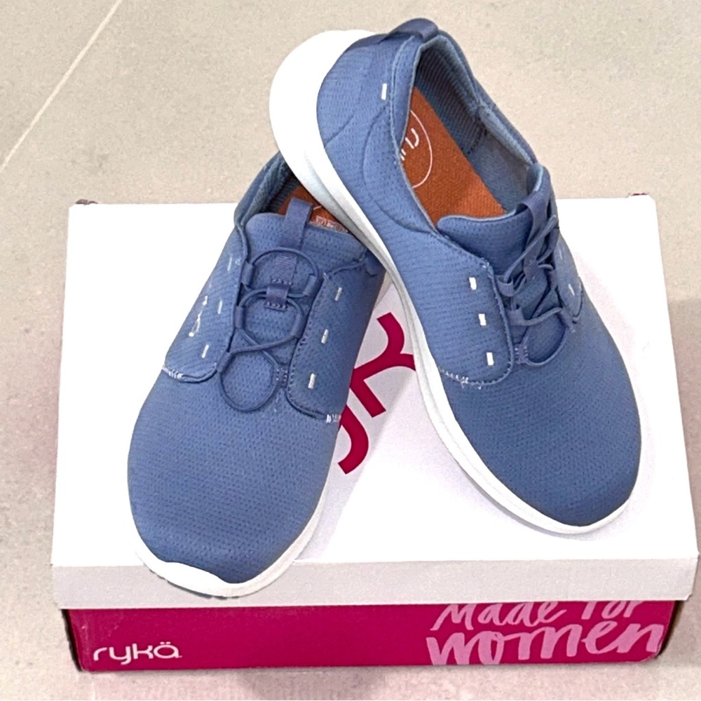 Ryka Revive Blue Casual Slip on Sneakers - Picture 2 of 9